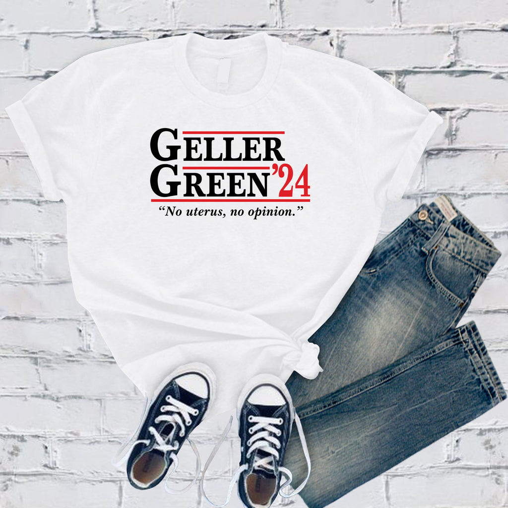 Geller Green '24 T-Shirt T-Shirt tshirts.com White S 