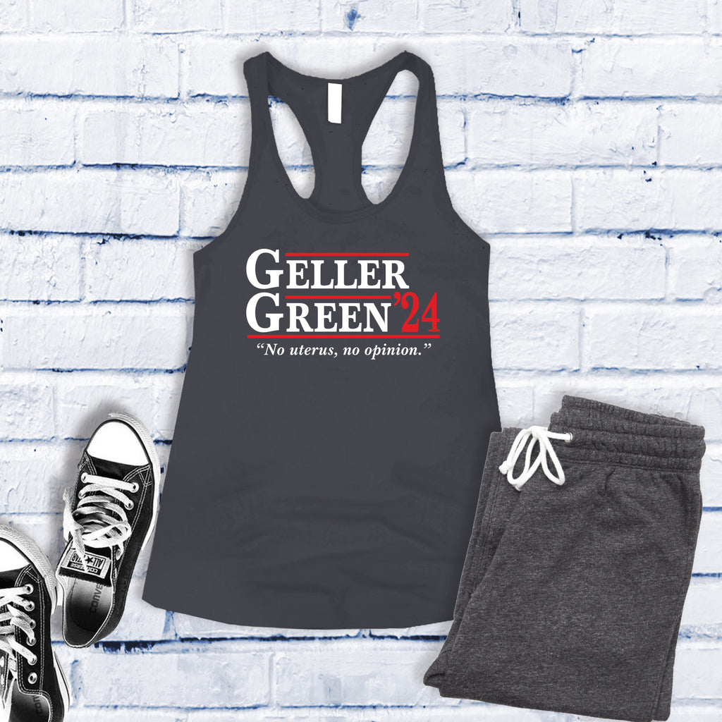 Geller Green '24 Women's Tank Top Tank Top tshirts.com Dark Grey S 