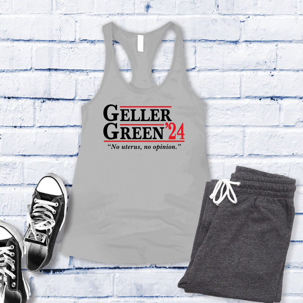 Geller Green '24 Women's Tank Top Tank Top tshirts.com Silver S 