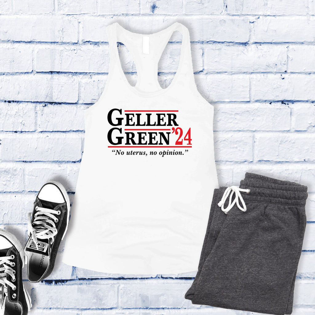 Geller Green '24 Women's Tank Top Tank Top tshirts.com White S 