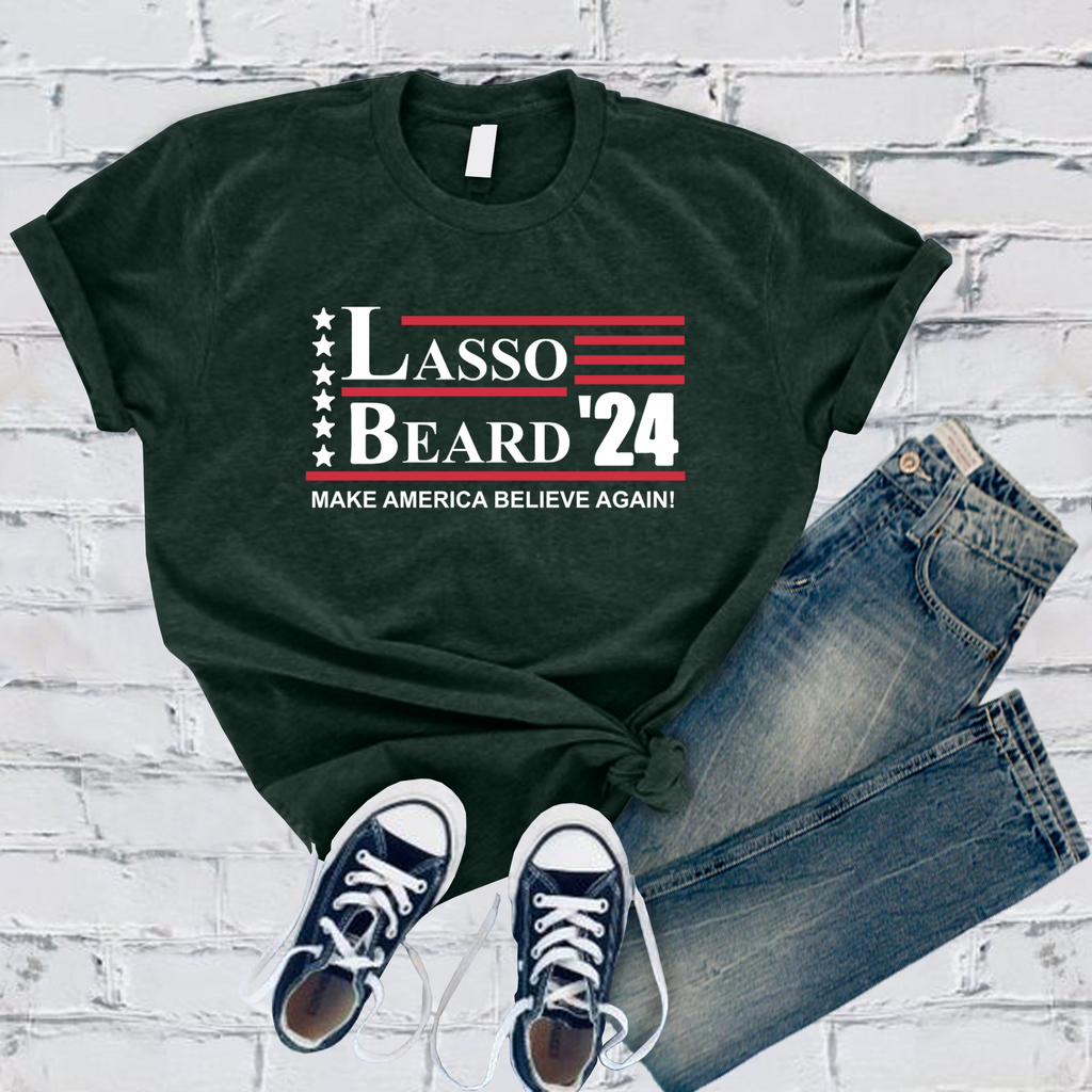 Lasso Beard 24 T-Shirt T-Shirt Tshirts.com Forest S 