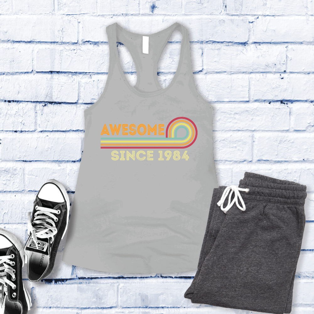 Awesome Since 1984 Women's Tank Top Tank Top tshirts.com Silver S 