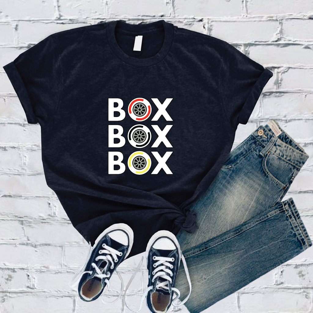 Box Box Box T-Shirt T-Shirt Tshirts.com Navy S 