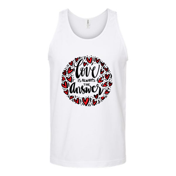 Love Is Always The Answer Unisex Tank Top Tank Top Tshirts.com White S 