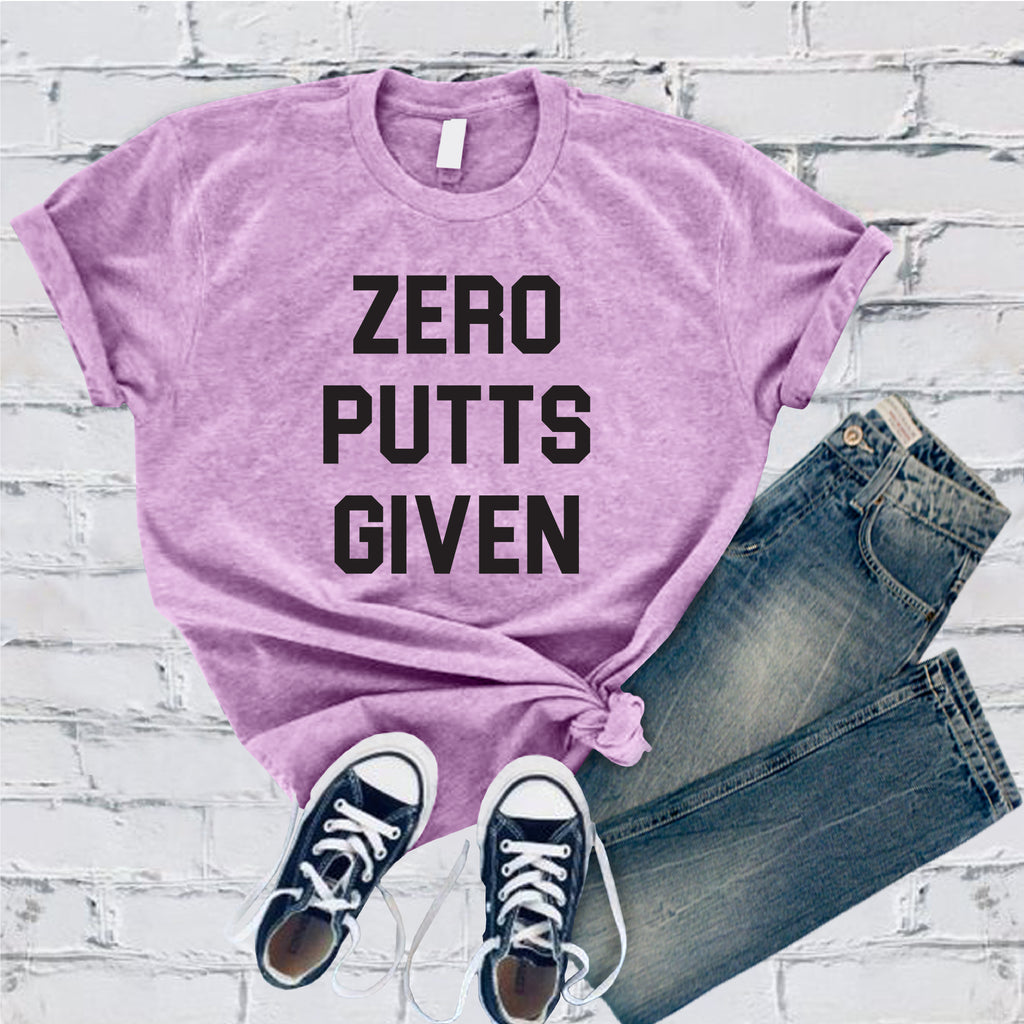 Zero Putts Given T-Shirt T-Shirt tshirts.com Heather Prism Lilac S 