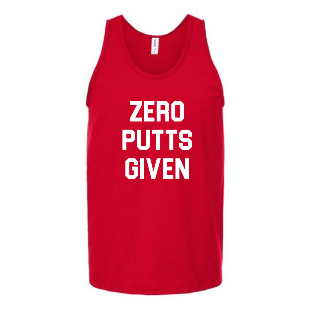 Zero Putts Given Unisex Tank Top Tank Top tshirts.com Red S 