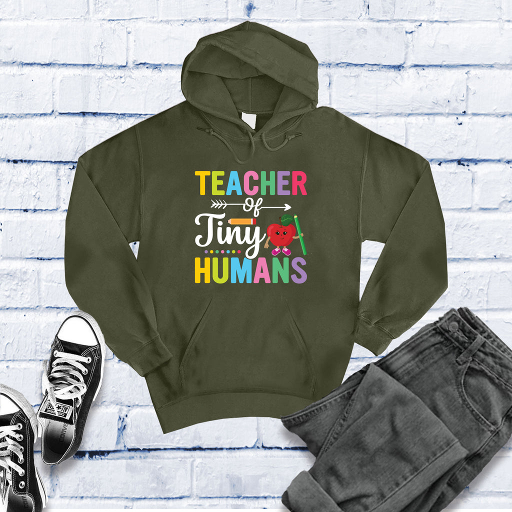 Teacher of Tiny Humans Hoodie Hoodie Tshirts.com Army S 