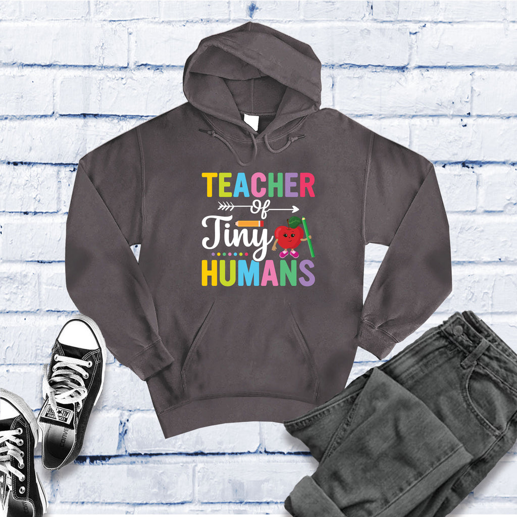 Teacher of Tiny Humans Hoodie Hoodie Tshirts.com Charcoal Heather S 
