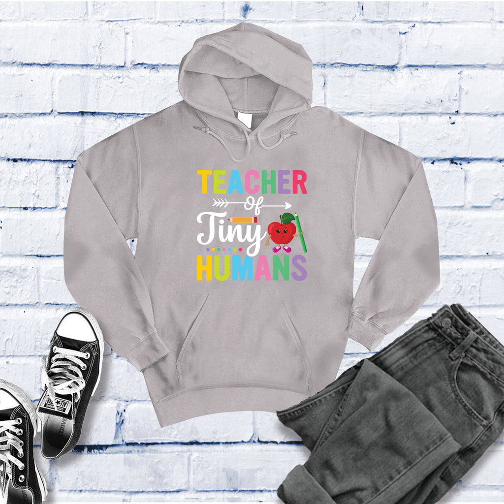 Teacher of Tiny Humans Hoodie Hoodie Tshirts.com Grey Heather S 
