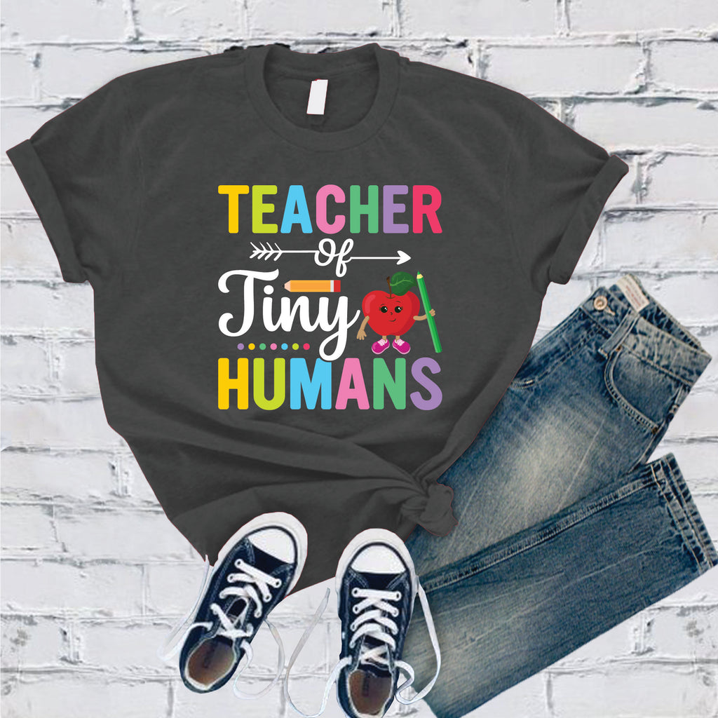 Teacher of Tiny Humans T-Shirt T-Shirt Tshirts.com Asphalt S 