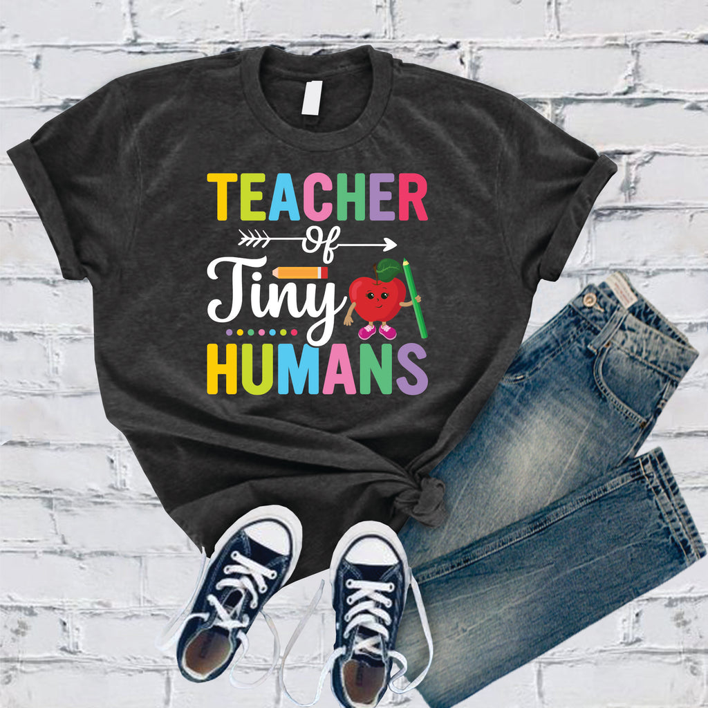 Teacher of Tiny Humans T-Shirt T-Shirt Tshirts.com Dark Grey Heather S 