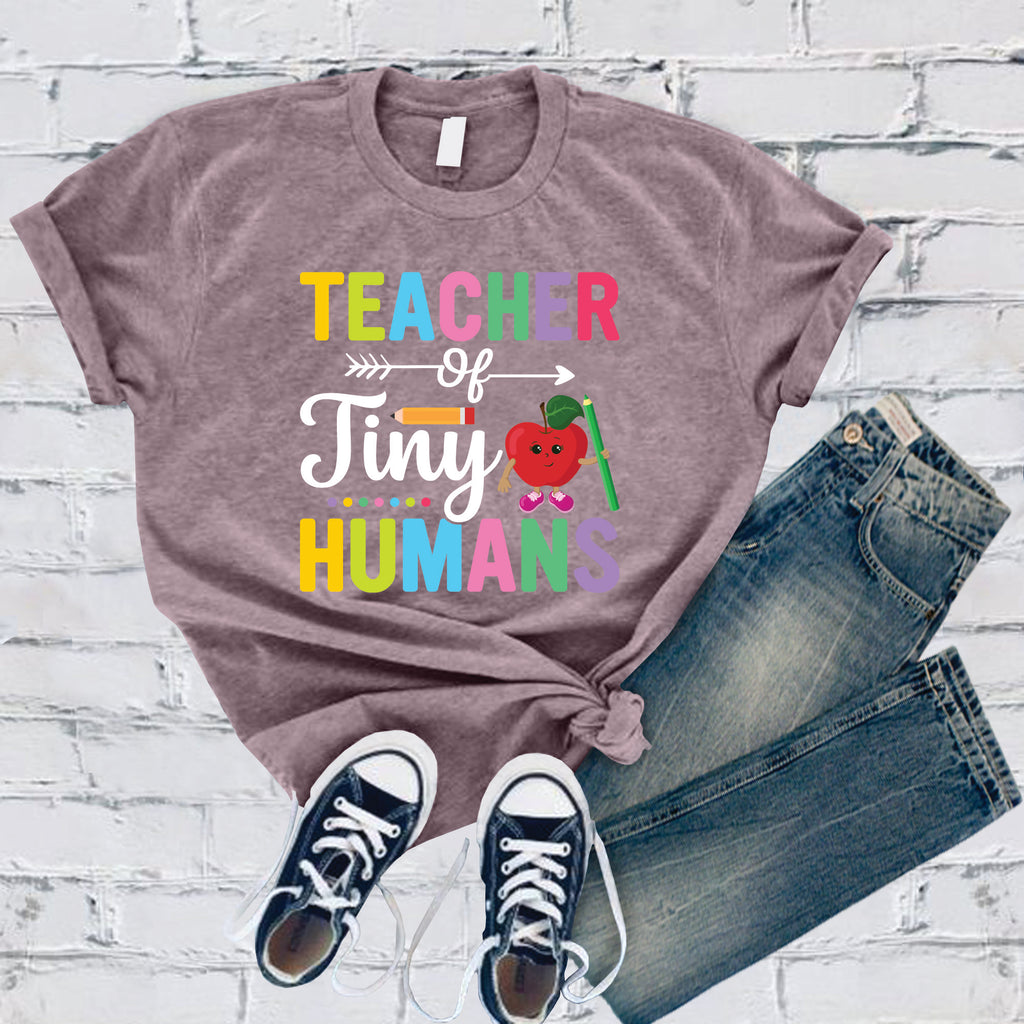 Teacher of Tiny Humans T-Shirt T-Shirt Tshirts.com Heather Purple S 