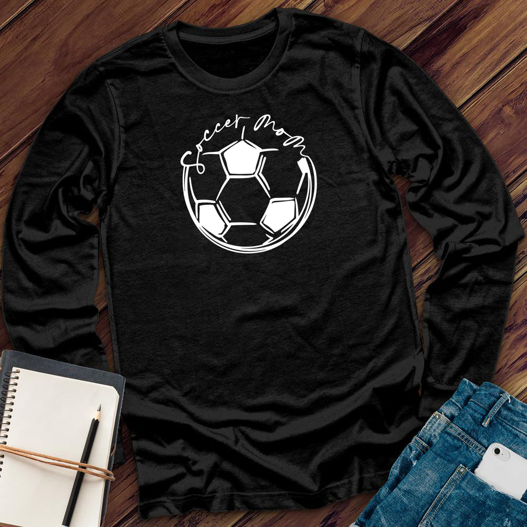 Soccer Mom Script Long Sleeve Long Sleeve tshirts.com Black S 