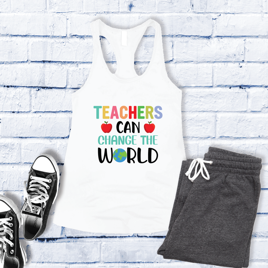 Teachers Can Change The World Women's Tank Top Tank Top Tshirts.com White S 