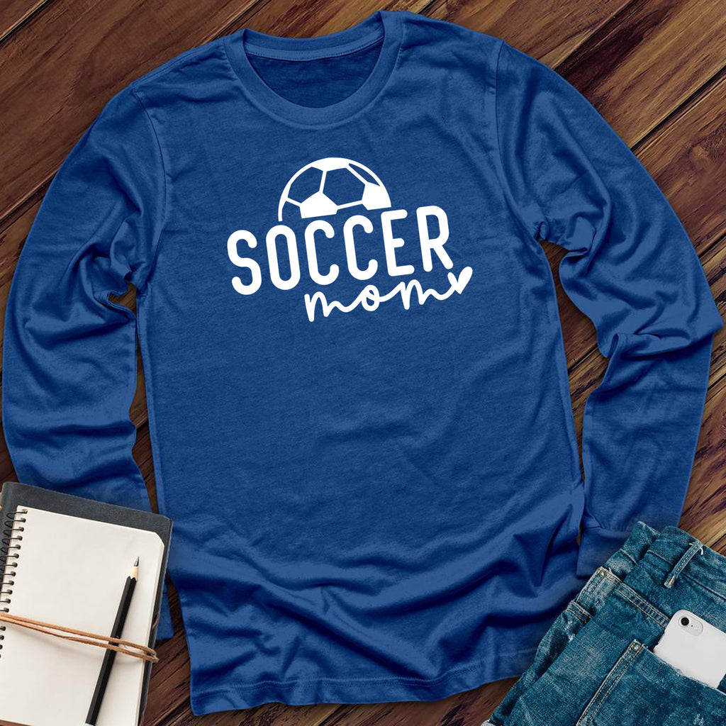 Soccer Mom Heart Long Sleeve Long Sleeve tshirts.com Royal S 