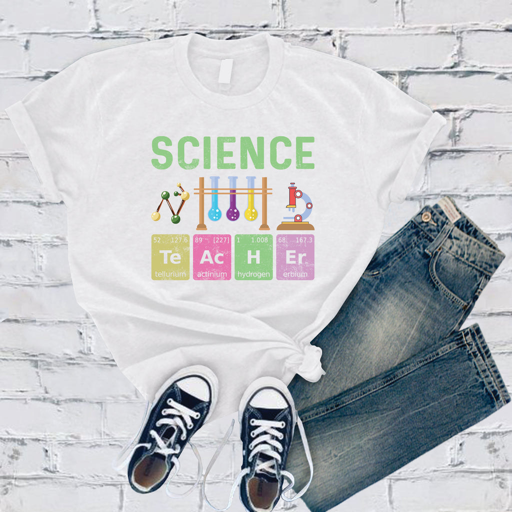 Science Teacher T-Shirt T-Shirt Tshirts.com Ash S 