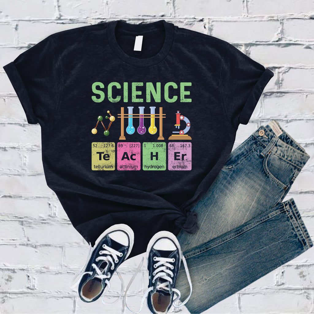 Science Teacher T-Shirt T-Shirt Tshirts.com Navy S 
