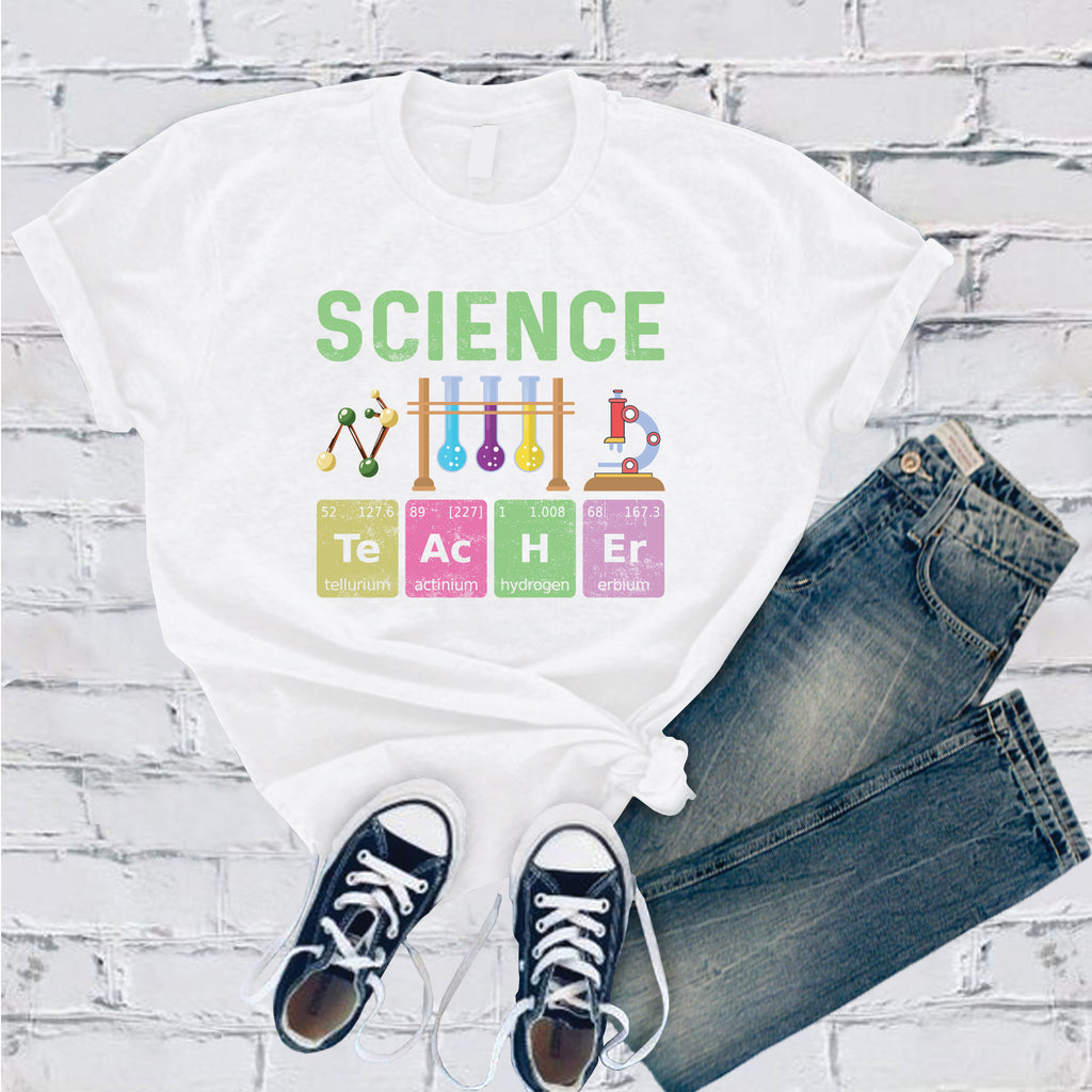 Science Teacher T-Shirt T-Shirt Tshirts.com White S 