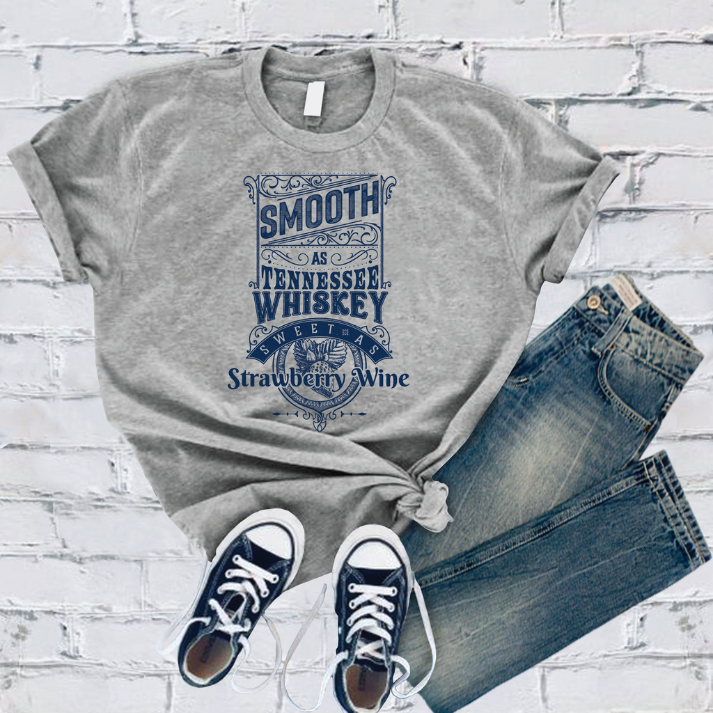 Smooth As Tennessee Whiskey T-Shirt T-Shirt tshirts.com Athletic Heather S 