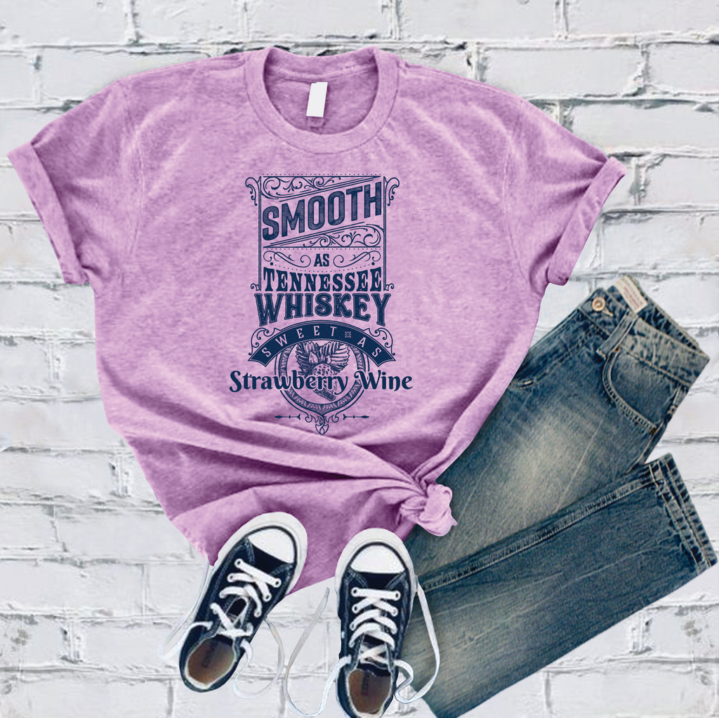 Smooth As Tennessee Whiskey T-Shirt T-Shirt tshirts.com Heather Prism Lilac S 