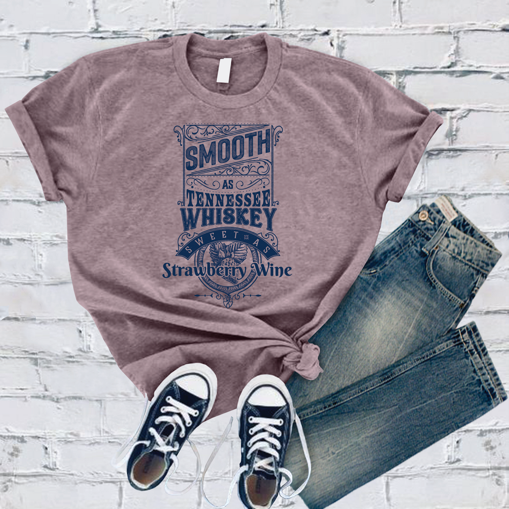 Smooth As Tennessee Whiskey T-Shirt T-Shirt tshirts.com Heather Purple S 