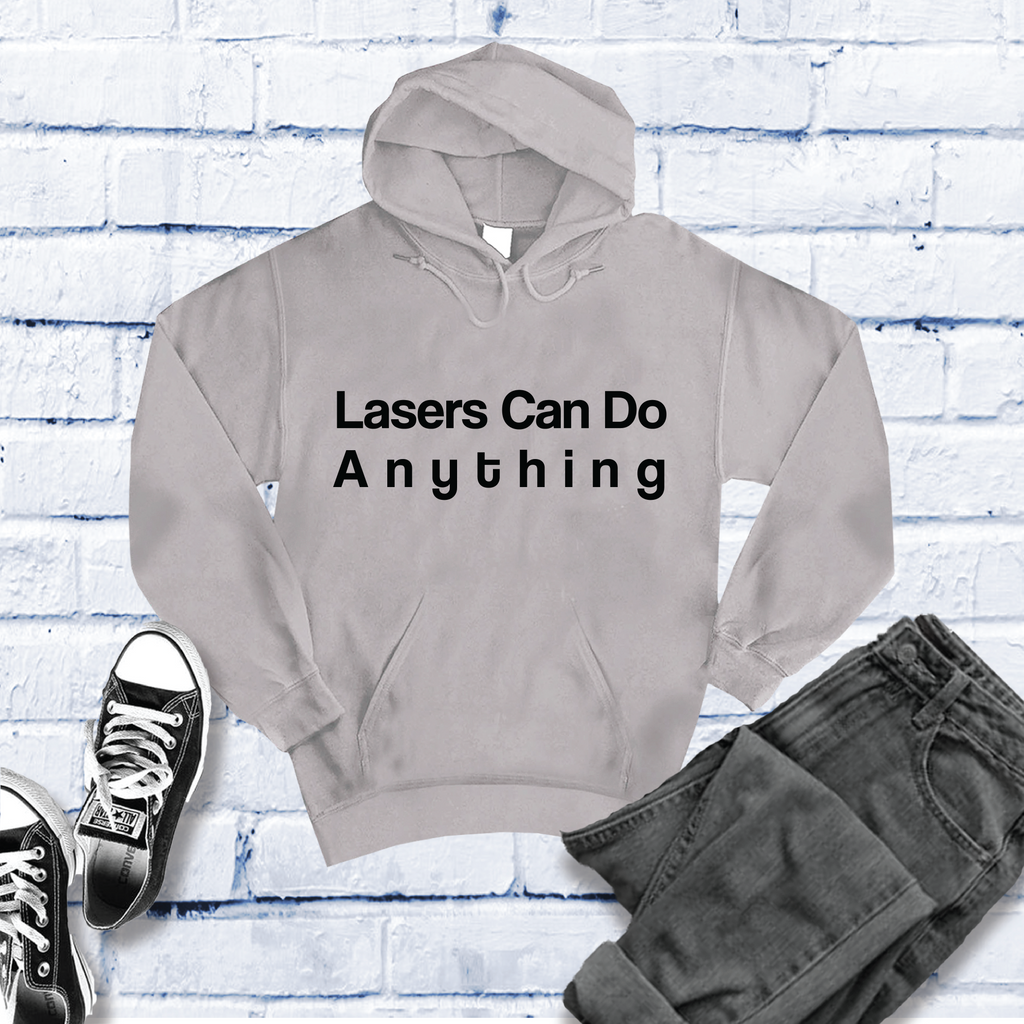 Lasers Can Do Anything Hoodie Hoodie Tshirts.com Grey Heather S 