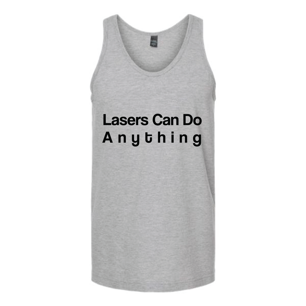 Lasers Can Do Anything Unisex Tank Top Tank Top Tshirts.com Heather Grey S 