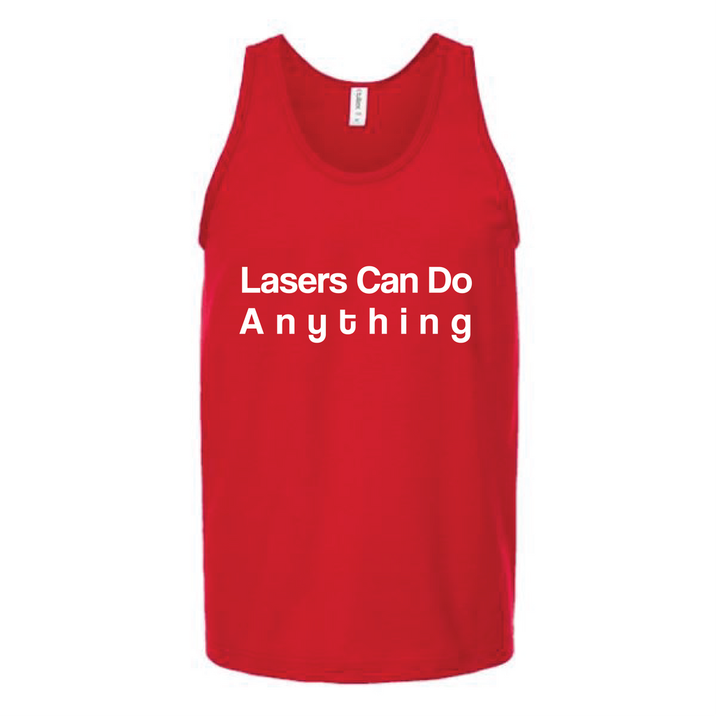 Lasers Can Do Anything Unisex Tank Top Tank Top Tshirts.com Red S 