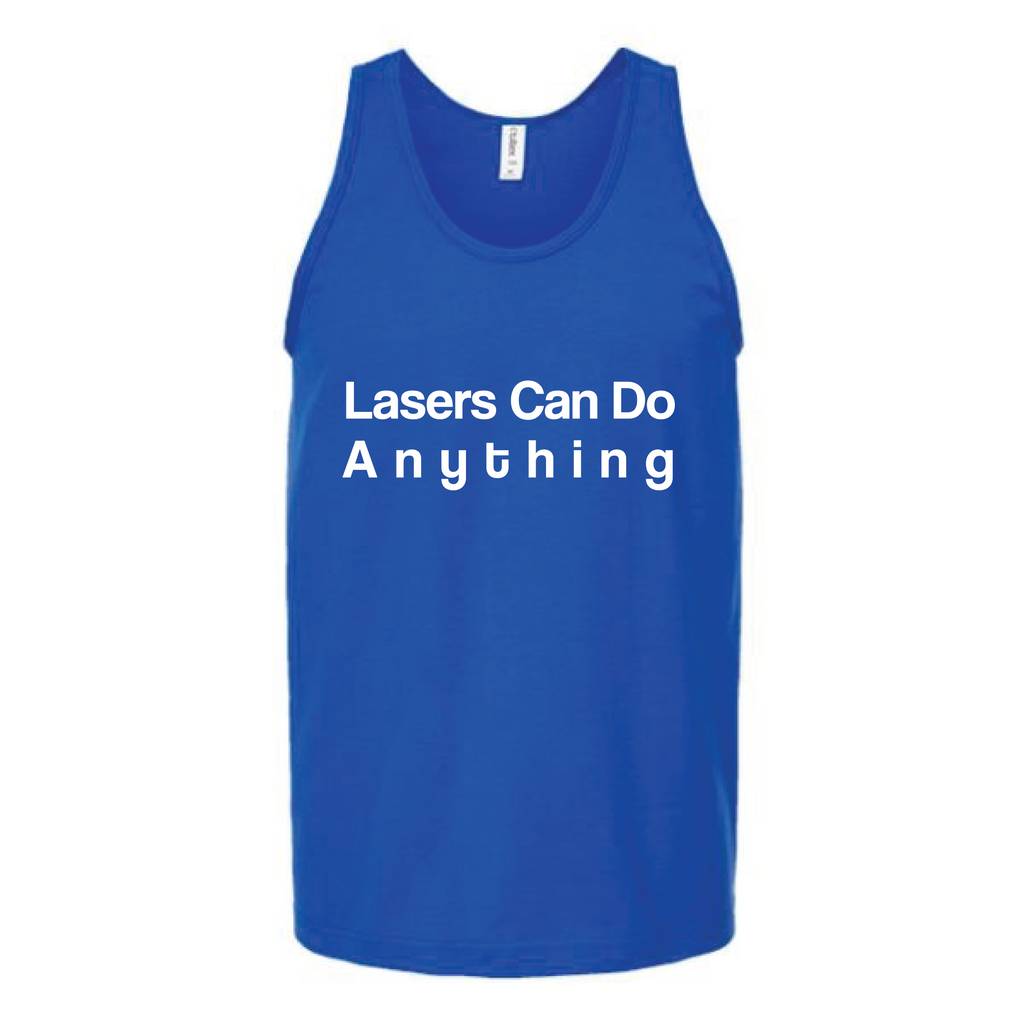 Lasers Can Do Anything Unisex Tank Top Tank Top Tshirts.com Royal S 