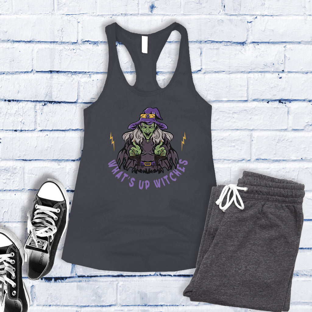 What's Up Witches Women's Tank Top Tank Top Tshirts.com Dark Grey S 