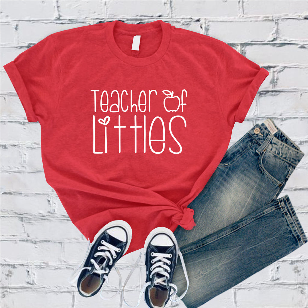 Teacher of Littles T-Shirt T-Shirt tshirts.com Heather Red S 