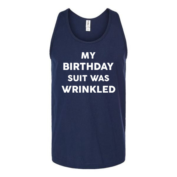 My Birthday Suit Was Wrinkled Unisex Tank Top Tank Top tshirts.com Navy S 