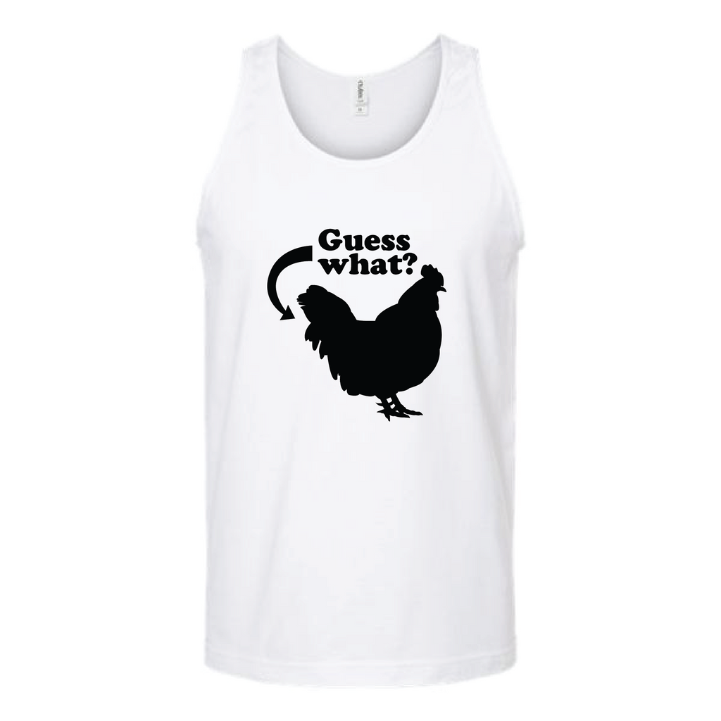 Guess What? Unisex Tank Top Tank Top tshirts.com White S 