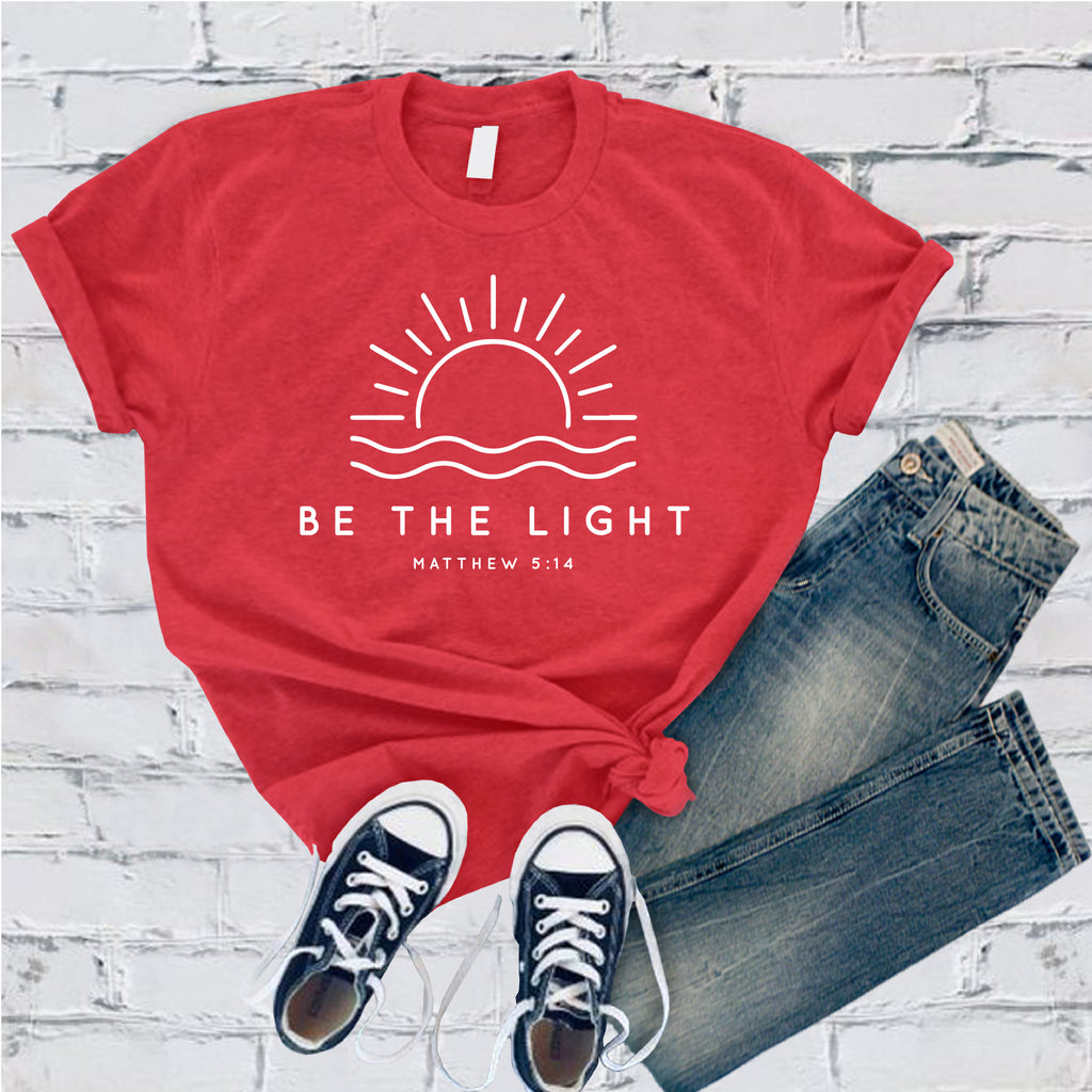 Be The Light Sun T-Shirt T-Shirt tshirts.com Heather Red S 