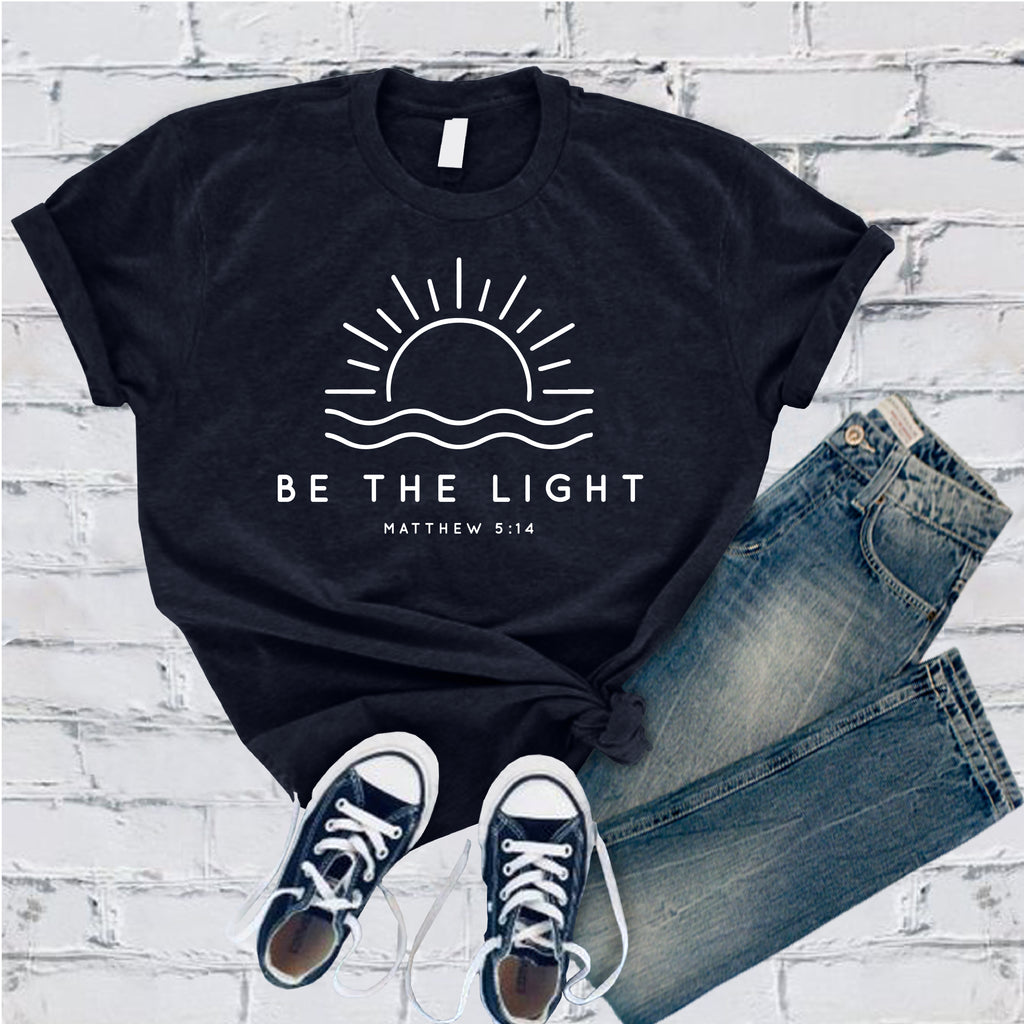 Be The Light Sun T-Shirt T-Shirt tshirts.com Navy S 