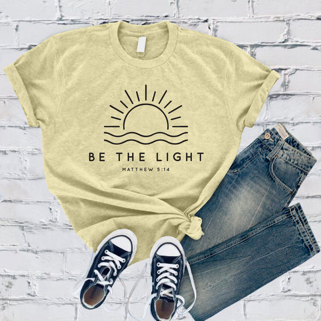 Be The Light Sun T-Shirt T-Shirt tshirts.com Heather French Vanilla S 