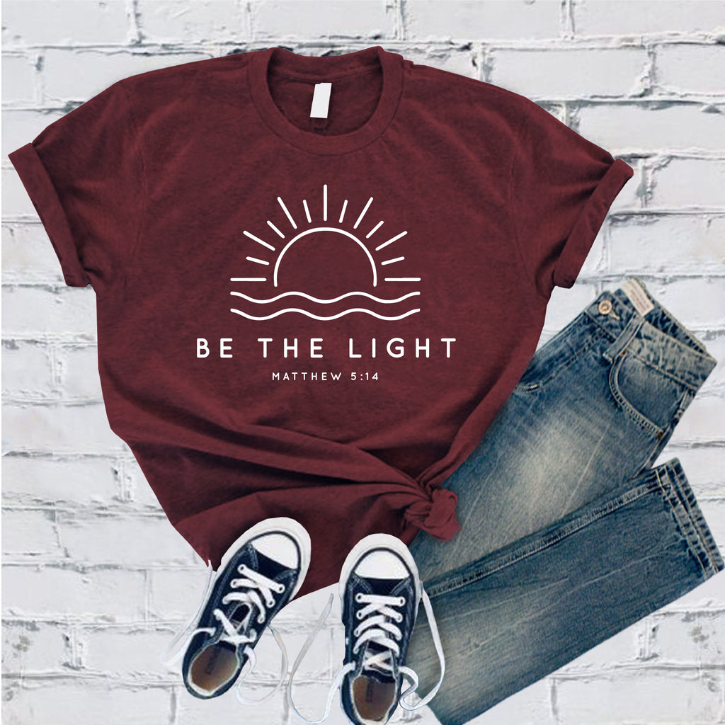 Be The Light Sun T-Shirt T-Shirt tshirts.com Maroon S 
