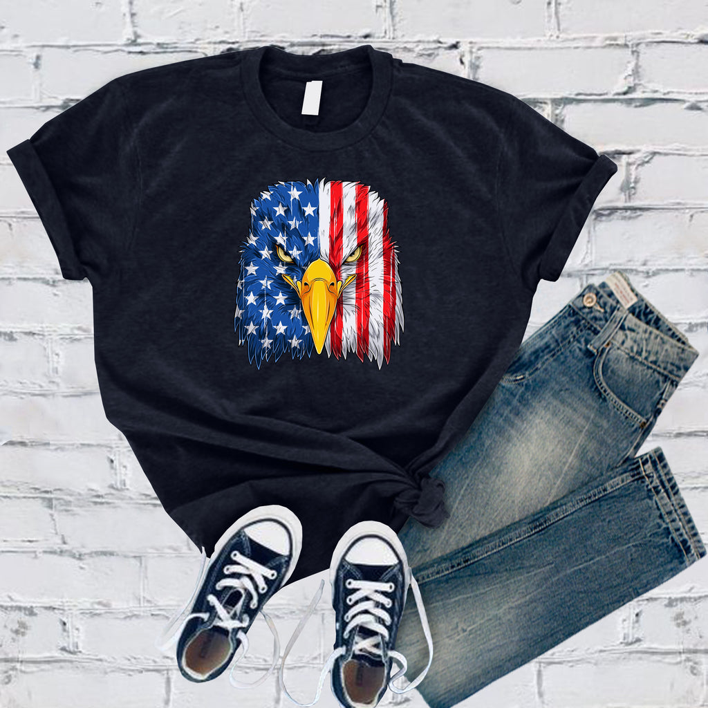 America Bald Eagle T-Shirt T-Shirt tshirts.com Navy S 