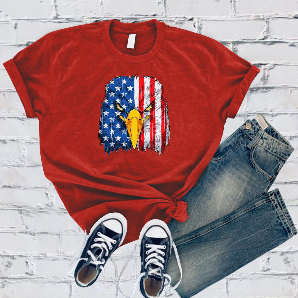 America Bald Eagle T-Shirt T-Shirt tshirts.com Red S 