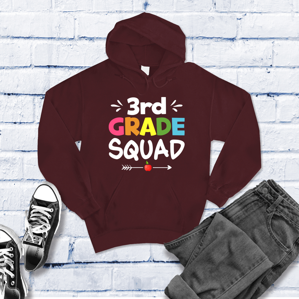 3rd Grade Squad Hoodie Hoodie Tshirts.com Maroon S 