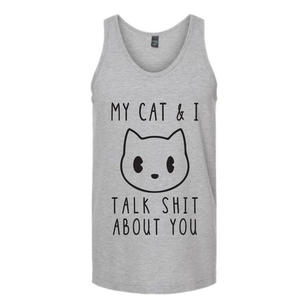 My Cat & I Talk Shit About You Unisex Tank Top Tank Top tshirts.com Heather Grey S 