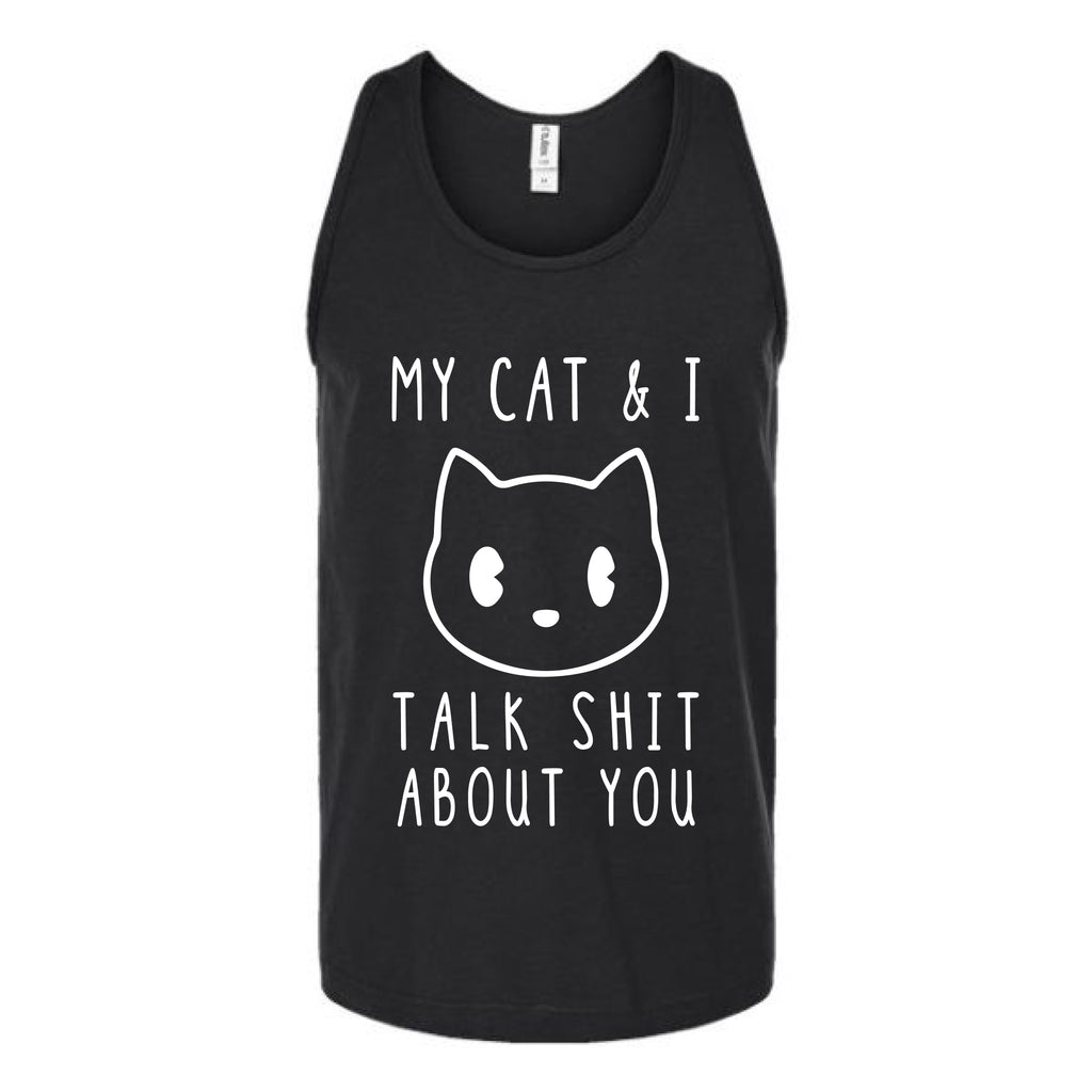 My Cat & I Talk Shit About You Unisex Tank Top Tank Top tshirts.com Black S 