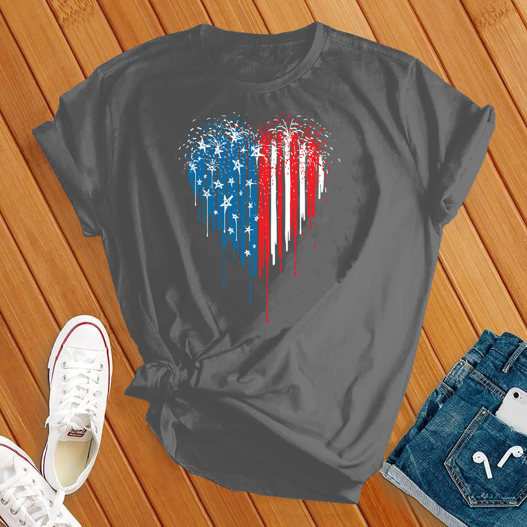 American Heart T-Shirt T-Shirt tshirts.com Asphalt S 
