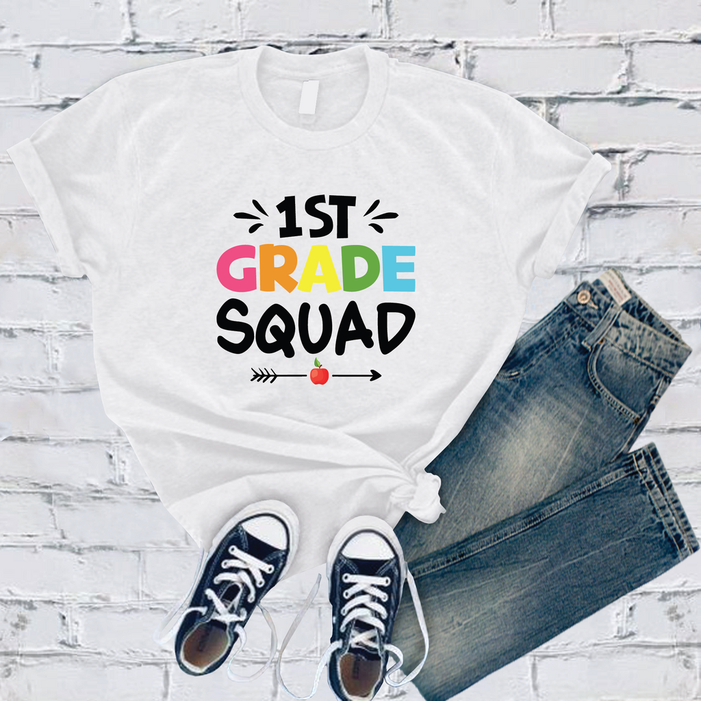 1st Grade Squad T-Shirt T-Shirt Tshirts.com Ash S 