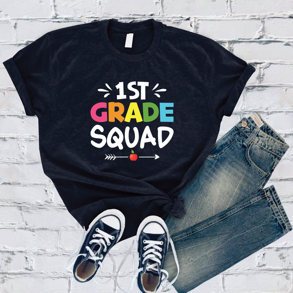1st Grade Squad T-Shirt T-Shirt Tshirts.com Navy S 