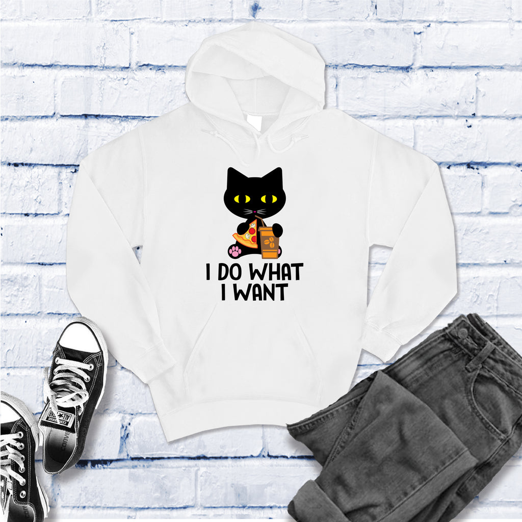I Do What I Want Cat Hoodie Hoodie tshirts.com White S 