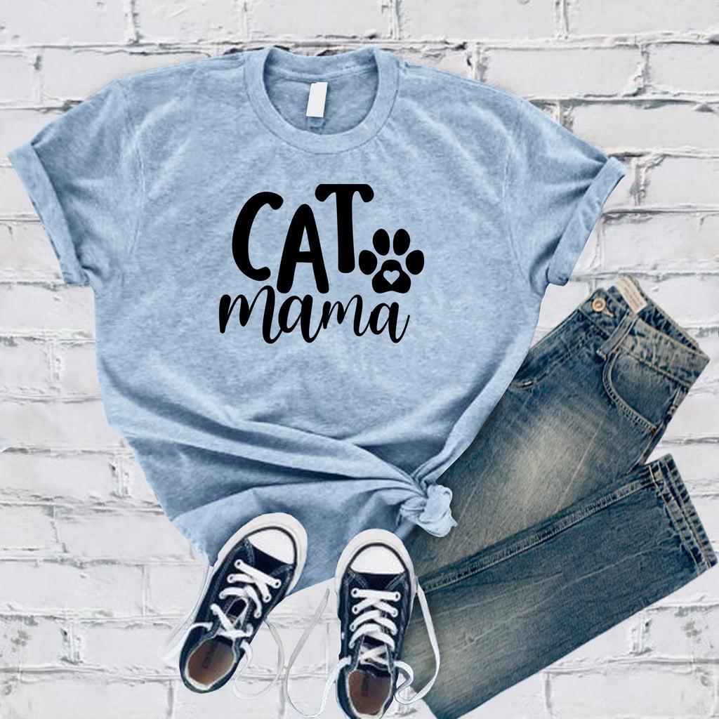 Cat Mama T-Shirt T-Shirt tshirts.com Baby Blue S 