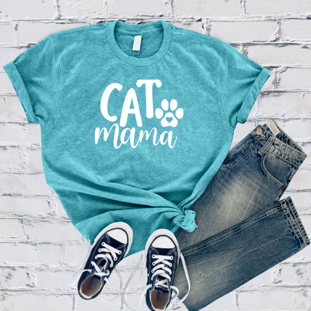 Cat Mama T-Shirt T-Shirt tshirts.com Turquoise S 