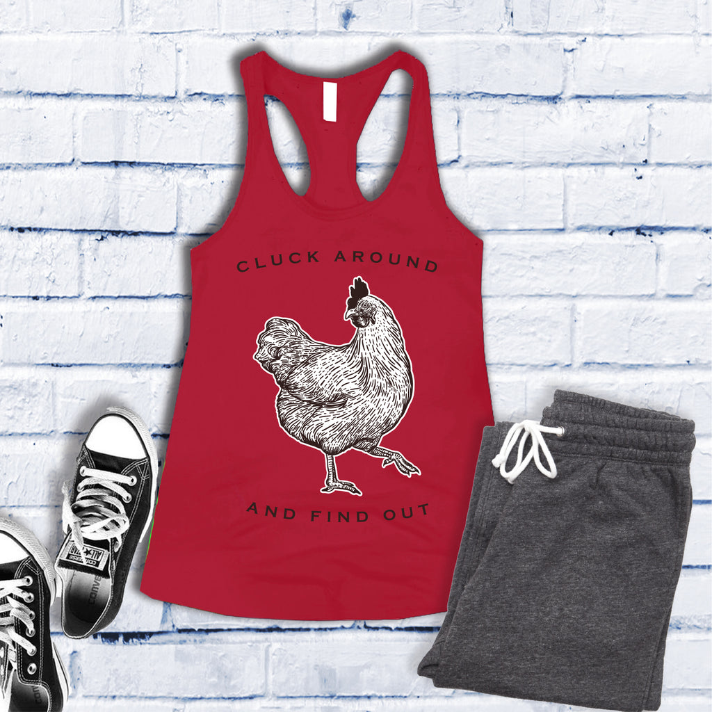 Cluck Around and Find Out Women's Tank Top Tank Top tshirts.com Red S 