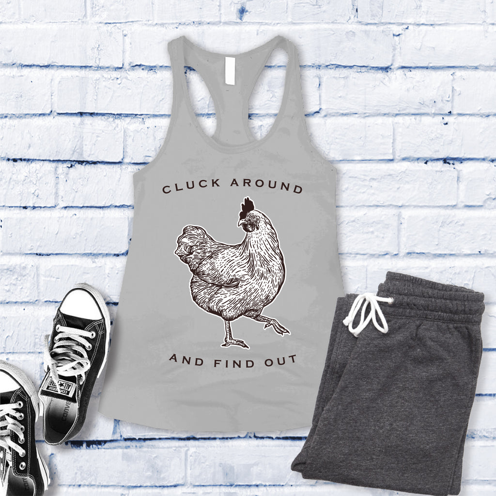 Cluck Around and Find Out Women's Tank Top Tank Top tshirts.com Silver S 